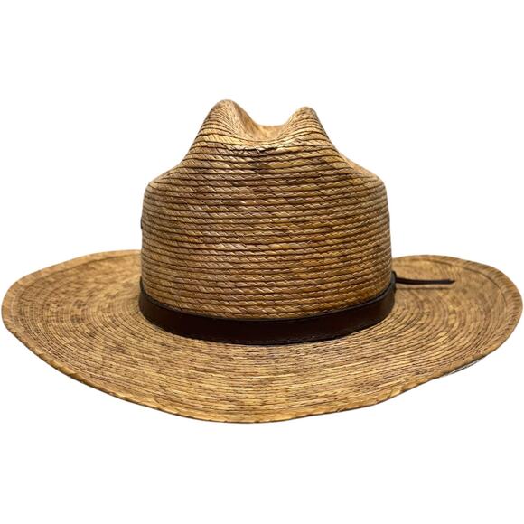 GoldCoast Sunwear Peter Grimm Straw Western Hat Bull Natural OSFM - Picture 5 of 8